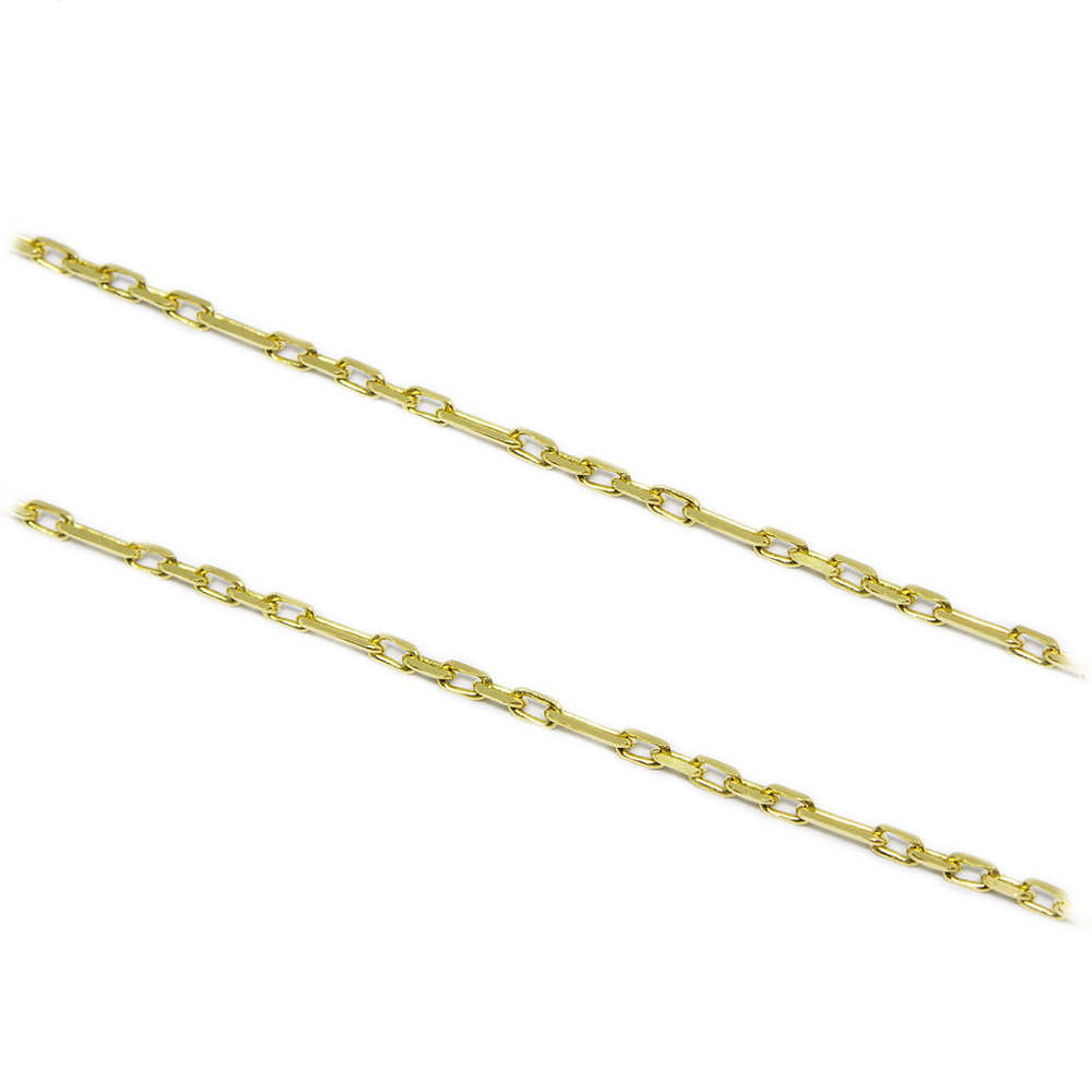 Corrente Malha Cartier 5 x 1 Fina em Ouro 18 Kilates � 25387